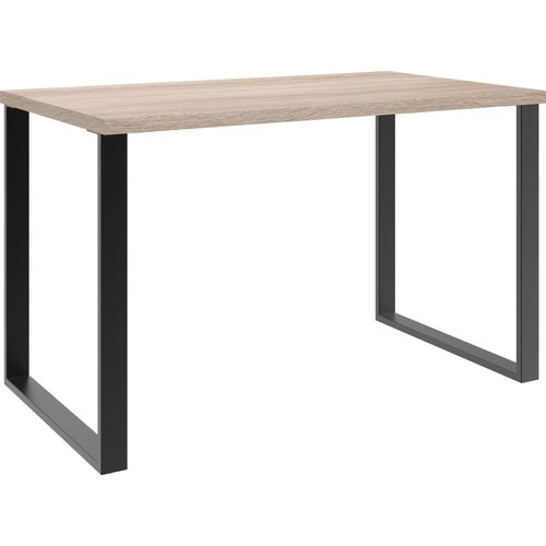 Schreibtisch ></noscript>HOME DESK< in Eiche Sägerau Nachbildung - 120x75x70cm (BxHxT)