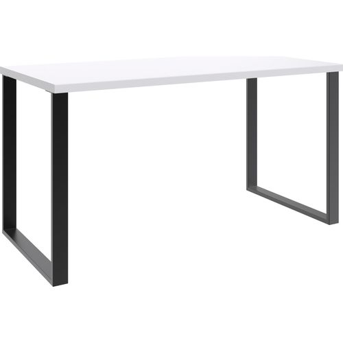Schreibtisch ></noscript>Rügen< in WEISS - 140x75x70cm (BxHxT)