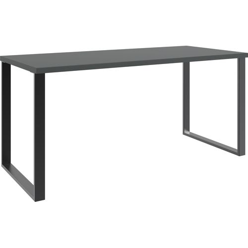 Schreibtisch ></noscript>HOME DESK< in Graphit - 159x75x70cm (BxHxT)