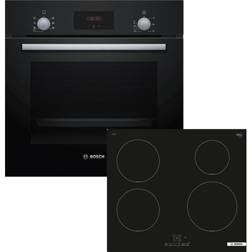 Bosch Einbau-Backofen-Set, HBF133BA0 + PUE61RBB6E, Einbau-Backofen, Induktionskochfeld HBD234FB65