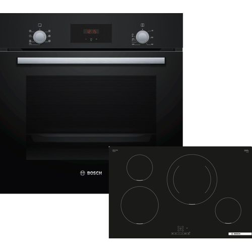 Bosch Einbau-Backofen-Set, HBF133BA0 + PIE811BB5E, Einbau-Backofen, Induktionskochfeld HBD234FB85