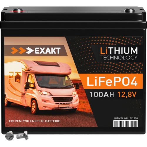 EXAKT LiFePO4 100Ah 12V Lithium Batterie