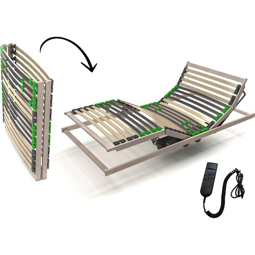 Lattenrost 80x200 cm elektrisch verstellbares Kopf- und Fussteil