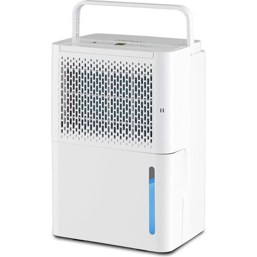 Luftentfeuchter Elektrisch 12L/24h, Raumentfeuchter mit LED Display, Timer - Gegen Feuchtigkeit, Wäschetrocknung, Abtauen, Autoabschaltung, Ablaufschlauch, Raumgröße ca. 15 m²