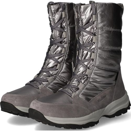 Schneeschuhe für Mädchen mit Wildlederdetails in Silber Richter - 36