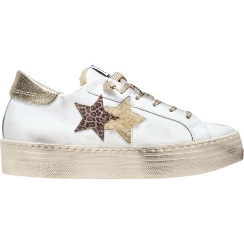Schuhe 2Star 2Sd4044 Weißes Gold Leder