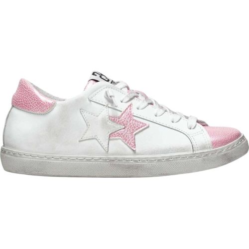 Schuhe 2Star 2Sd3801 Low Weiß/Rosa Leder