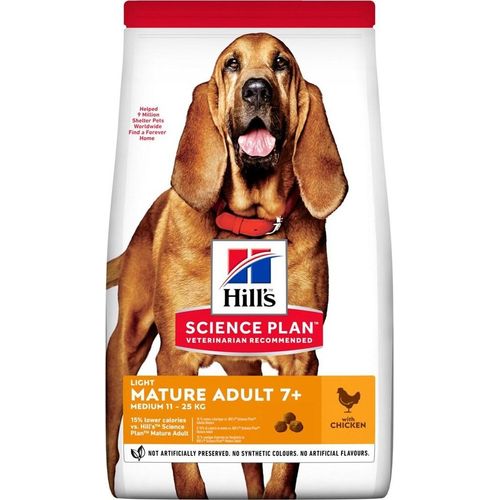 Hill's Science Plan Canine Mature Adult Leichtes Huhn Hund 14 Kg