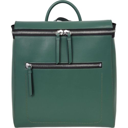 CINQUE Leder Freizeitrucksack Rucksack Diane Backpack Green grün