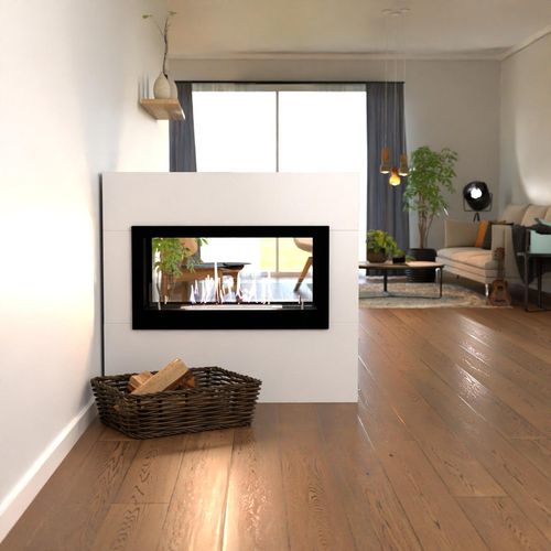 GLOW FIRE Ethanol Kamin 'Ulstein' | Ethanolofen in weiß mit 3 Std. Brenndauer und 2 KW Heizleistung | BxHxT: 110x100x30 cm