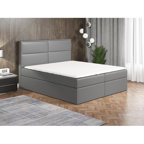 Boxspringbett ROGER 120x200 mit 2 Bettkästen, Bonell-Matratze und Topper. Dekorative Stifte an den Seiten der Kopfstütze. Bett Komplett-Set mit Matratze,Bettkasten & Kopfteil. Stoff Eko Cayenne. Elegantes Bett mit massives Kopfteil.