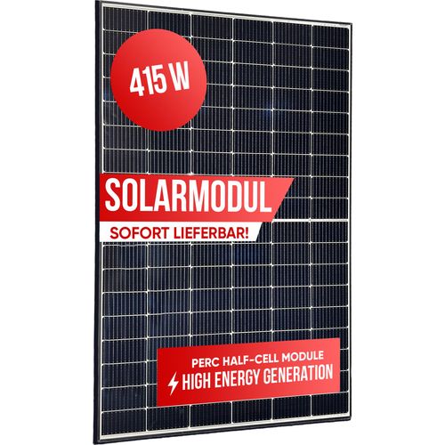 Solarmodul Modul Solarpanele für Solaranlage 415 W black Frame