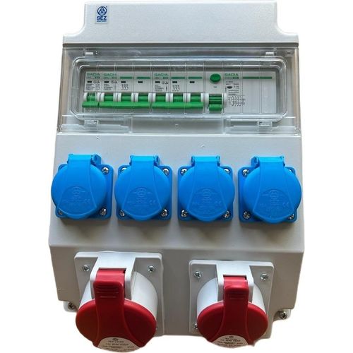 Wandverteiler Stromverteiler CEE 32A 16A 230V Schuko mit Sicherungen FI / LS / 97V-3