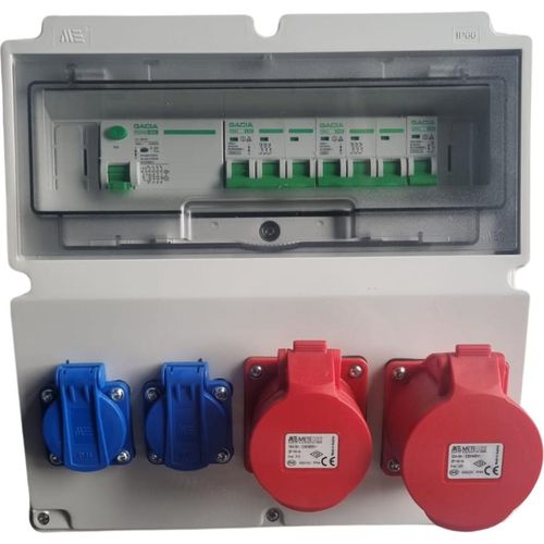 Wandverteiler Stromverteiler CEE 32A 16A 230V Schuko mit Sicherungen FI /LS 96V-3