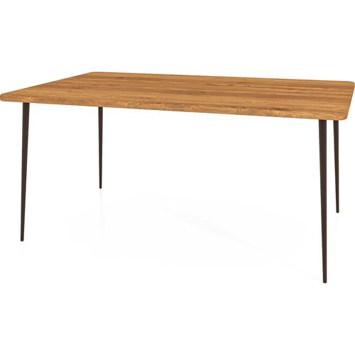Esstisch KULA 100 x 160 aus Massivholz, Naturgeölt