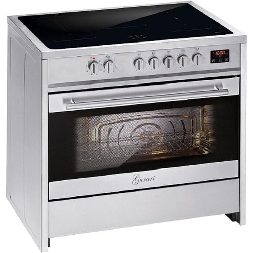 GURARI Induktions-Standherd GCH E 913 X, Induktions Standherd 90 cm/ FLEX ZONE/ Booster/ Range Coocker / 121L