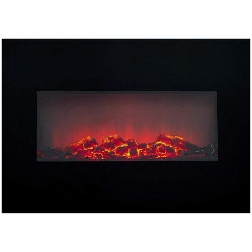 Classic Fire Memphis Black Wall Decor Elektrokamin 1800 Watt