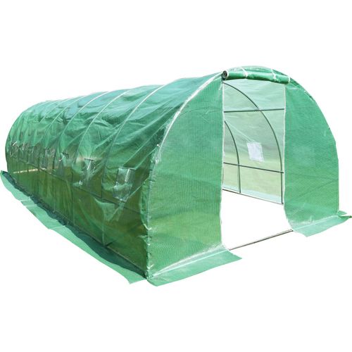 Foliengewächshaus Grün 8x3x2