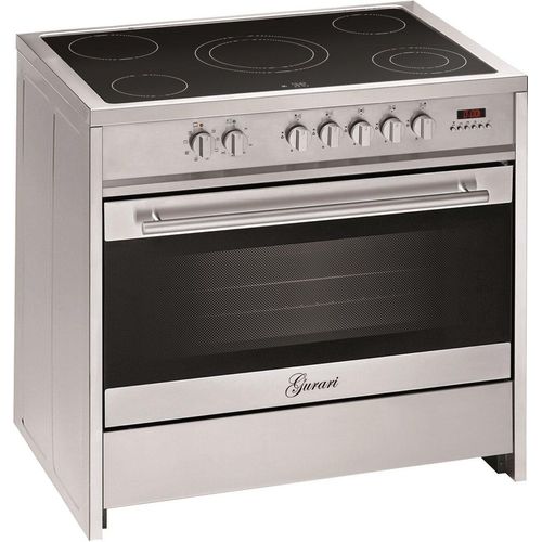 GURARI GCH E 912 X, Elektro Standherd 90 cm/ 121L /Edelstahl/ 8 Funktionen