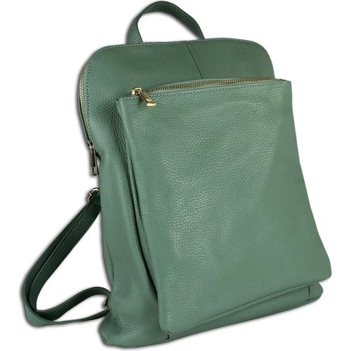 Toscanto Backpacks Cityrucksack hellgrün Leder OTT610RL