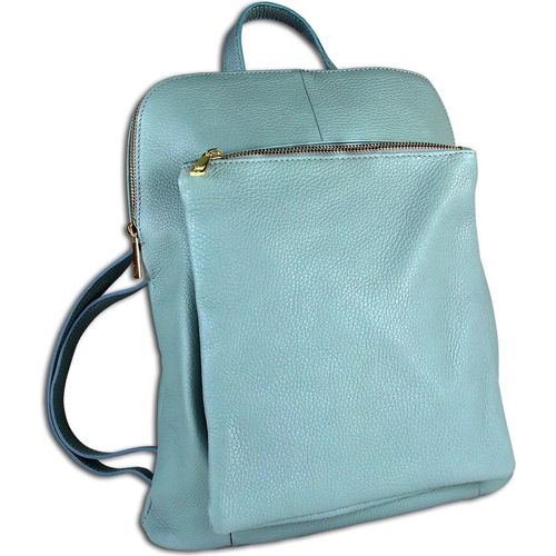 Toscanto Backpacks Cityrucksack hellblau Leder OTT610RH