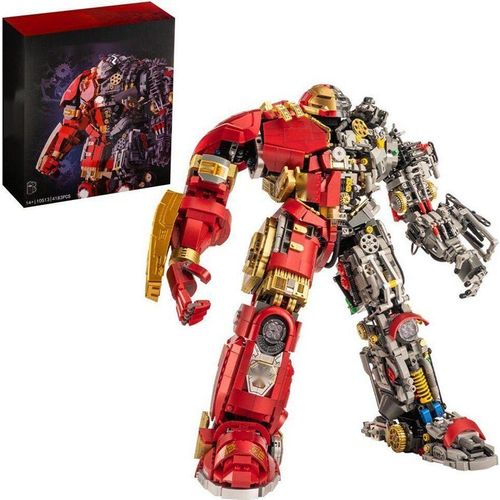 Geschenk Spielbausteine KBox 10513 Halbtransparentes Rot Robotermodell Mech Montagespielzeug 4183PCS Bausteine Modell