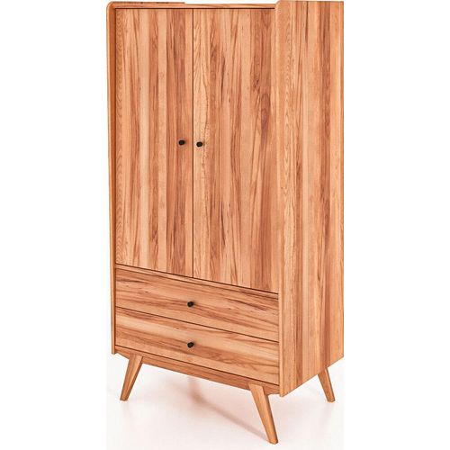 Kleiderschrank RETRO aus Massivholz, Kernbuche Naturgeölt