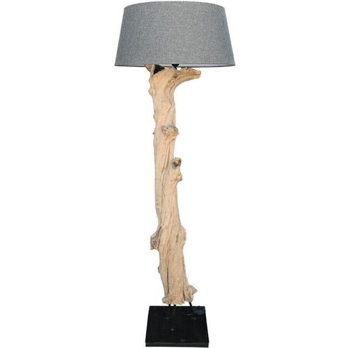 Wurzelholz Standlampe Leuchte Treibholz Handarbeit Teak Holz mit Lampenschirm