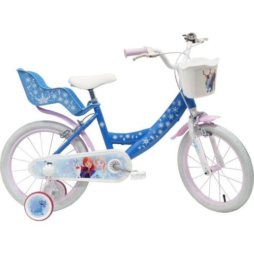 Frozen Kinderfahrrad - Mädchen - 16 Zoll - Blau - Zwei Handbremsen