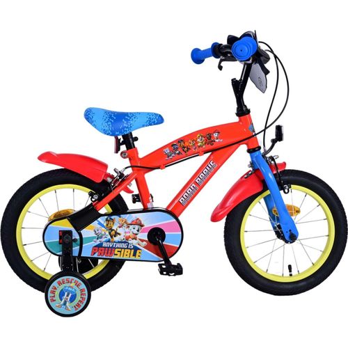 VOLARE Kinderfahrrad Paw Patrol 14 Zoll, ohne Rücktrittbremse