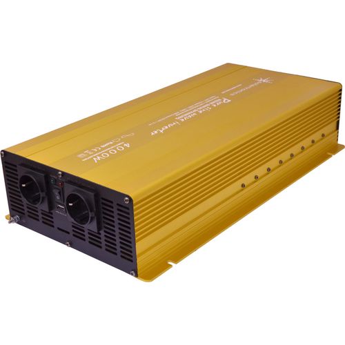 Spannungswandler 24V 230V Gold Reiner Sinus Wechselrichter: 4000 W