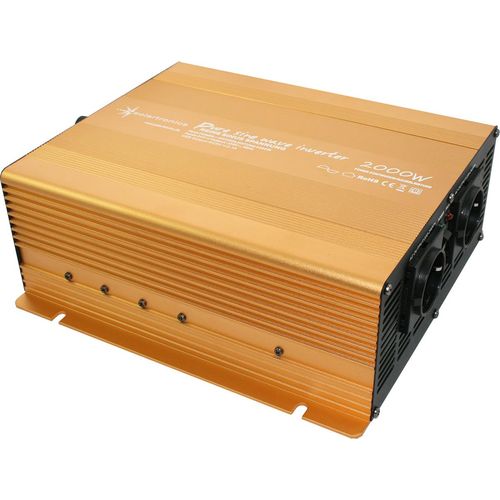 Spannungswandler 24V 230V Gold Reiner Sinus Wechselrichter: 2000 W