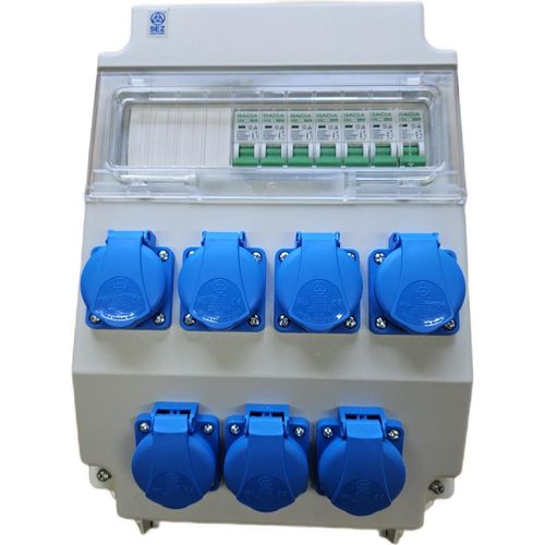 Wandverteiler Stromverteiler 7x 230V Schuko mit Sicherungen /LS 3 Phasen ROS11/x-25/S 95V-3