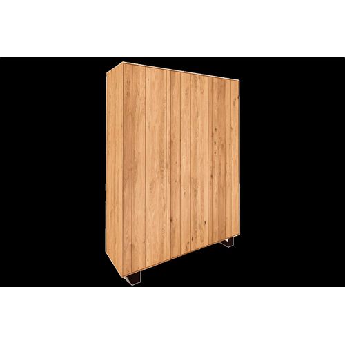 Kleiderschrank STEEL aus Massivholz, Wildeiche Naturgeölt