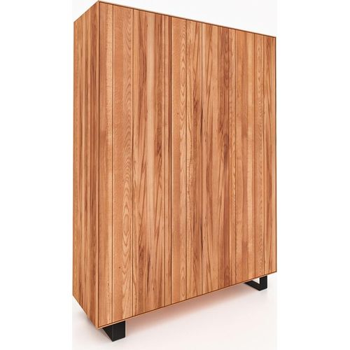 Kleiderschrank STEEL aus Massivholz, Kernbuche Naturgeölt