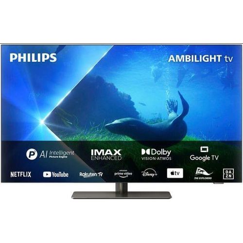 PHILIPS 65OLED808/12 4K OLED Ambilight TV (Flat, 65 Zoll / 164 cm, OLED 4K, SMART TV, Ambilight, GoogleTV)