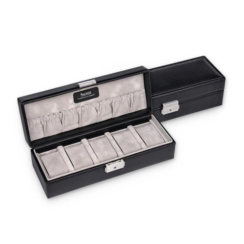 1015.150421 - Uhrenetui für 5 Uhren tamigi sport schwarz Leder
