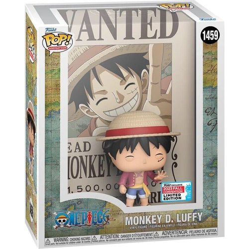 One Piece Funko POP! Monkey D Luffy NYCC 2023 Wanted Poster Exclusive #1459