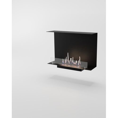 GLOW FIRE Ethanol Kamin Einsatz 'C Side ' | Ethanolkamineinsatz mit 3 Std. Brenndauer und 2 KW Heizleistung | BxHxT: 84x56,8x24 cm