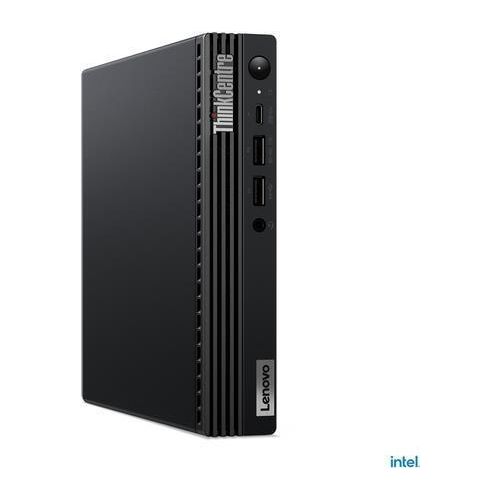 Lenovo ThinkCentre M70q Gen4 12E3 - Mini - Core i3 13100T / 2.5 GHz - RAM 8 GB - SSD 128 GB - NVMe - UHD Graphics 730 - GigE, 802.11ax (Wi-Fi 6E) - WLAN: Bluetooth 5.1, 802.11a/b/g/n/ac/ax (Wi-Fi 6E) - kein Betriebssystem - Monitor: keiner - Tastatur: Deu