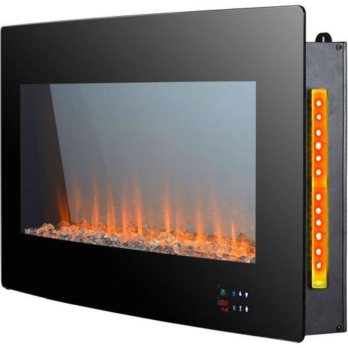 Elektrischer Wandkamin mit LED