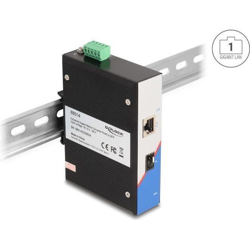 DELOCK Industrie Gigabit Medienkonverter RJ45 zu SFP