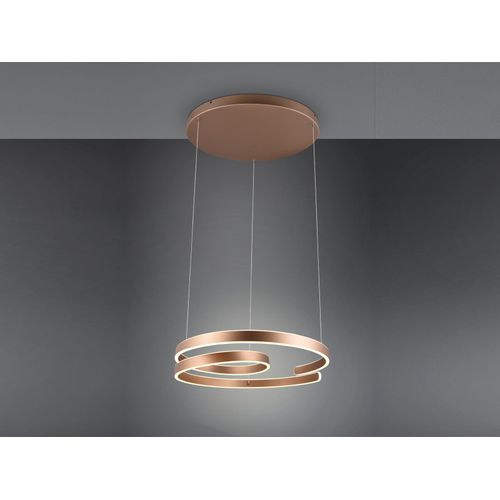LED Pendelleuchte geschwungen Coffee Ø 65cm