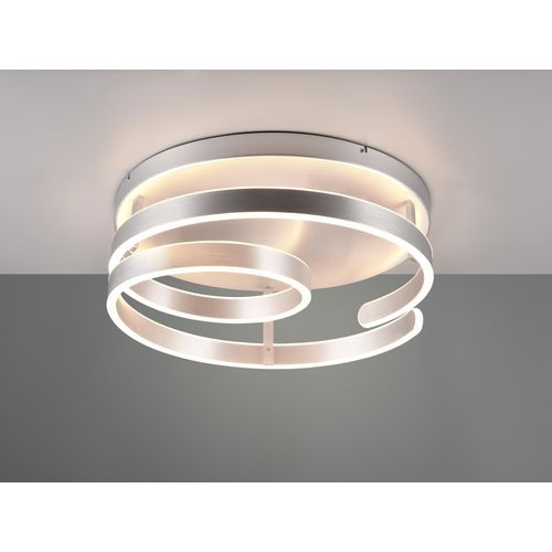 LED-Deckenleuchte - Ø 55 cm - Silbergrau - Metall - dimmbar