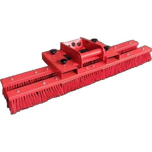 Kehrbesen Besen für Stapler + MS01 Staplerbesen Anbaugerät 100cm Rot
