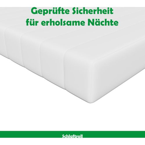 Matratze für bequemes Liegen durch ergonomische Körperanpassung - Kaltschaummatratze 200x200 - H3 - fest - Bezug waschbar