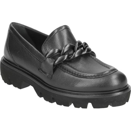 Donna Carolina Slipper & Mokassin 48.682.061, Glattleder, Schwarz, Damen