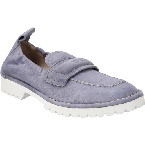 Donna Carolina Slipper & Mokassin 47.682.138, Rauleder, Blau, Damen