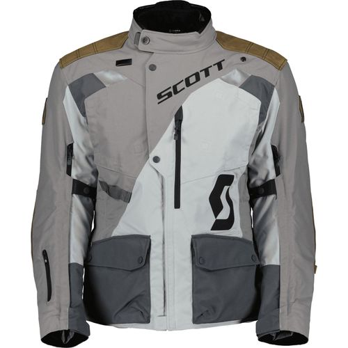 Scott Dualraid Dryo Motorrad Textiljacke, hellgrau/dunkelgrau, L