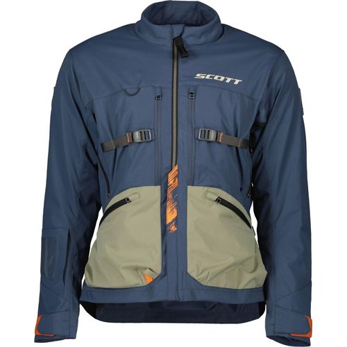 Scott Superlight Motorrad Textiljacke, blau/oliv